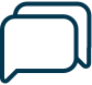 Icons of chat bubbles