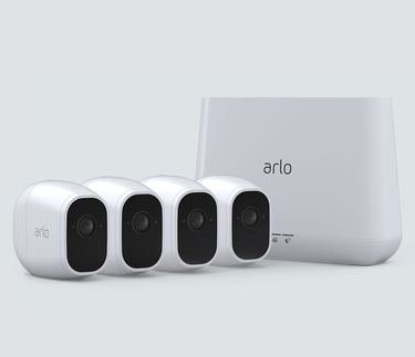 Arlo Pro 2 - 4 cam kit, in white, facing right