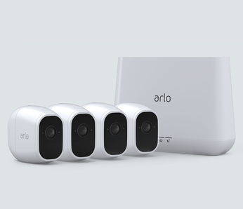 Arlo Pro 2 - 4 cam kit, in white, facing right