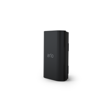 Arlo Rechargeable Battery for Video Doorbell Wire-Free, in black, facing left